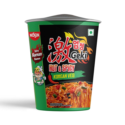 Top Ramen Noodles Cup Hot And Spicy Korean Veg